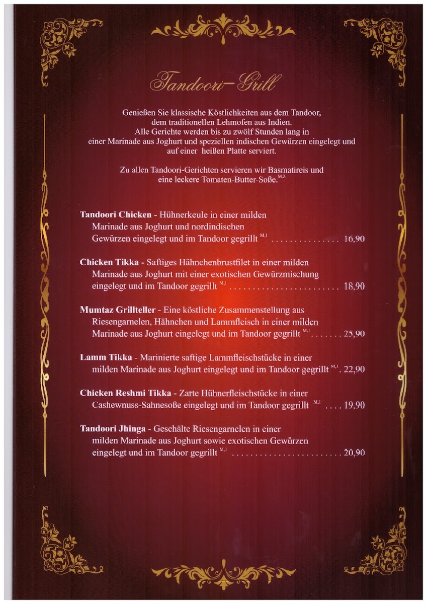 Menu Mumtaz Mahal-10