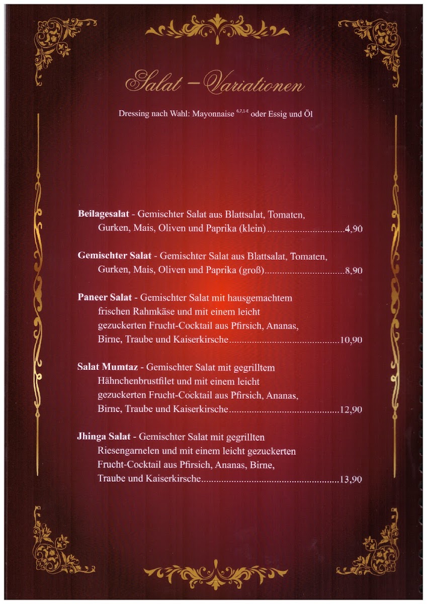 Menu Mumtaz Mahal-5