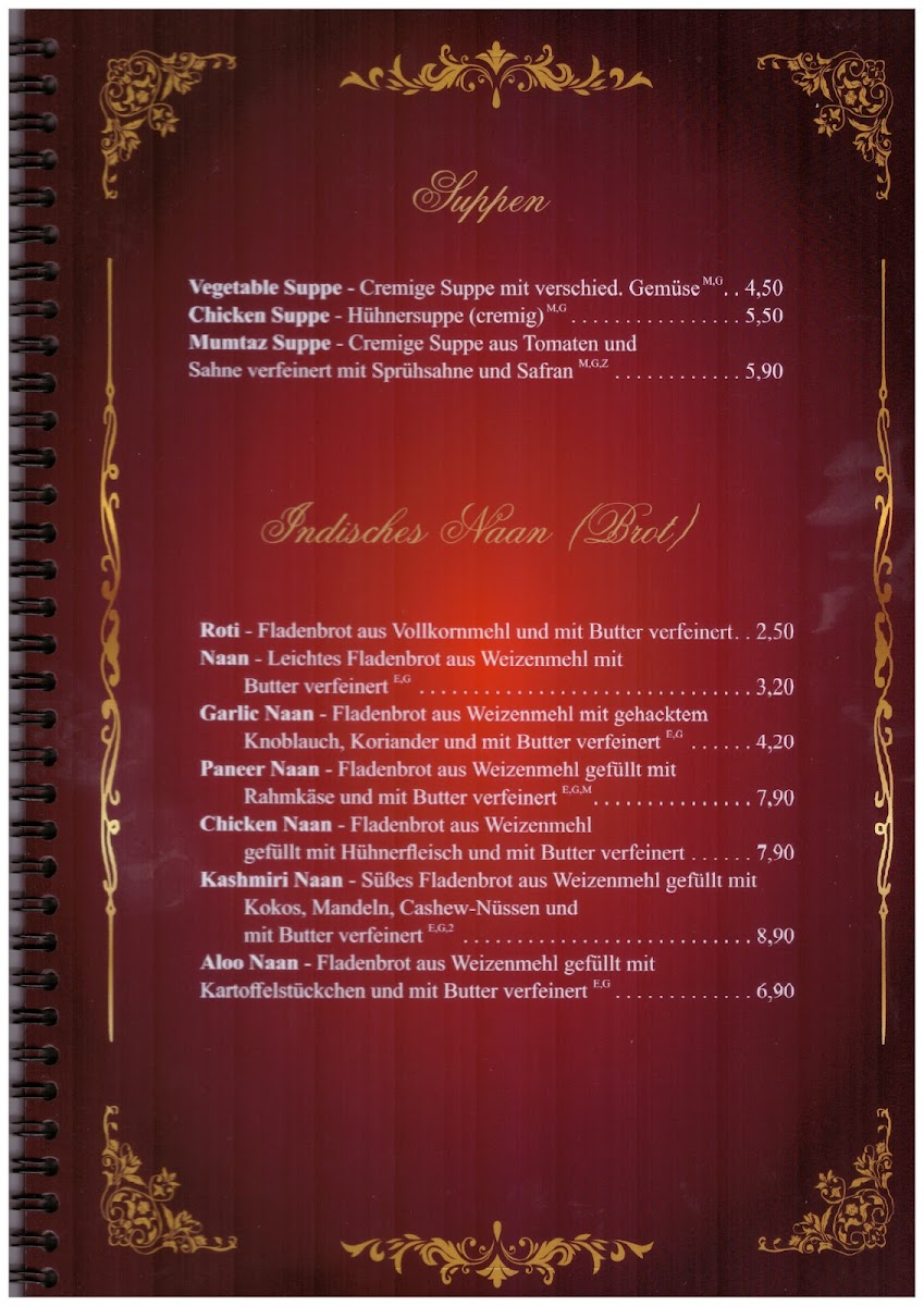 Menu Mumtaz Mahal-9